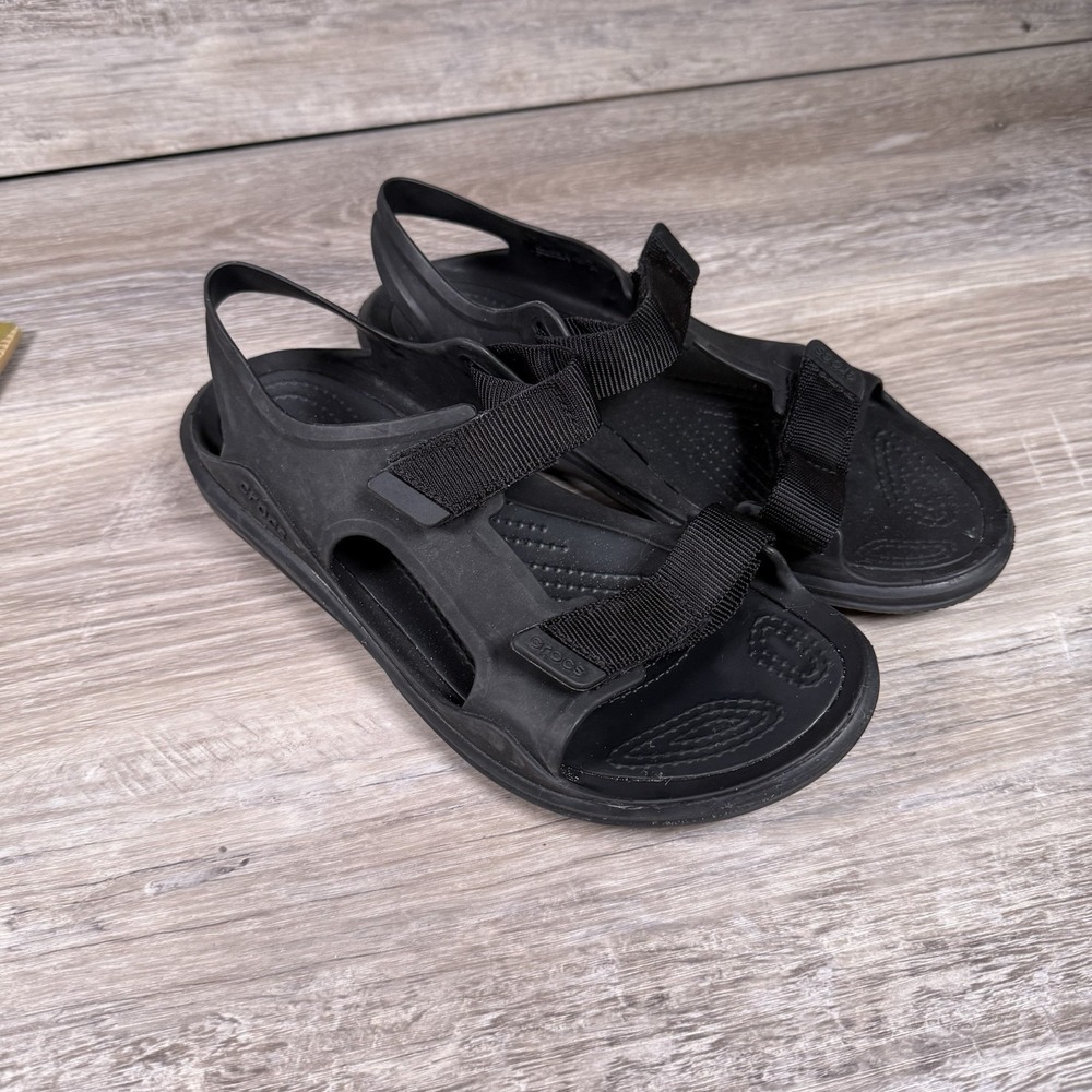 Crocs Women's Swiftwater Expedition Sandals Size 7 Black Hiking Shoes